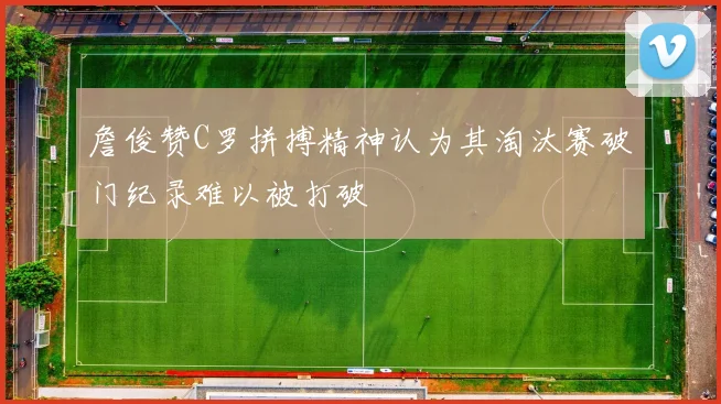 詹俊赞C罗拼搏精神认为其淘汰赛破门纪录难以被打破